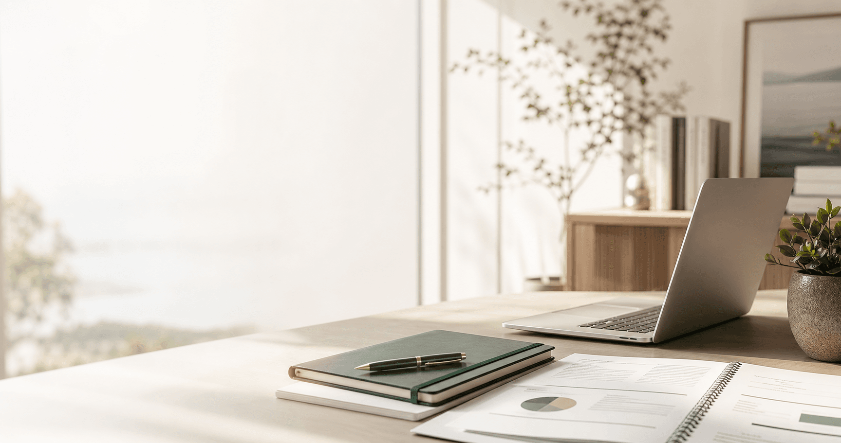 A bright, professional workspace — King Legacy Group planning resources